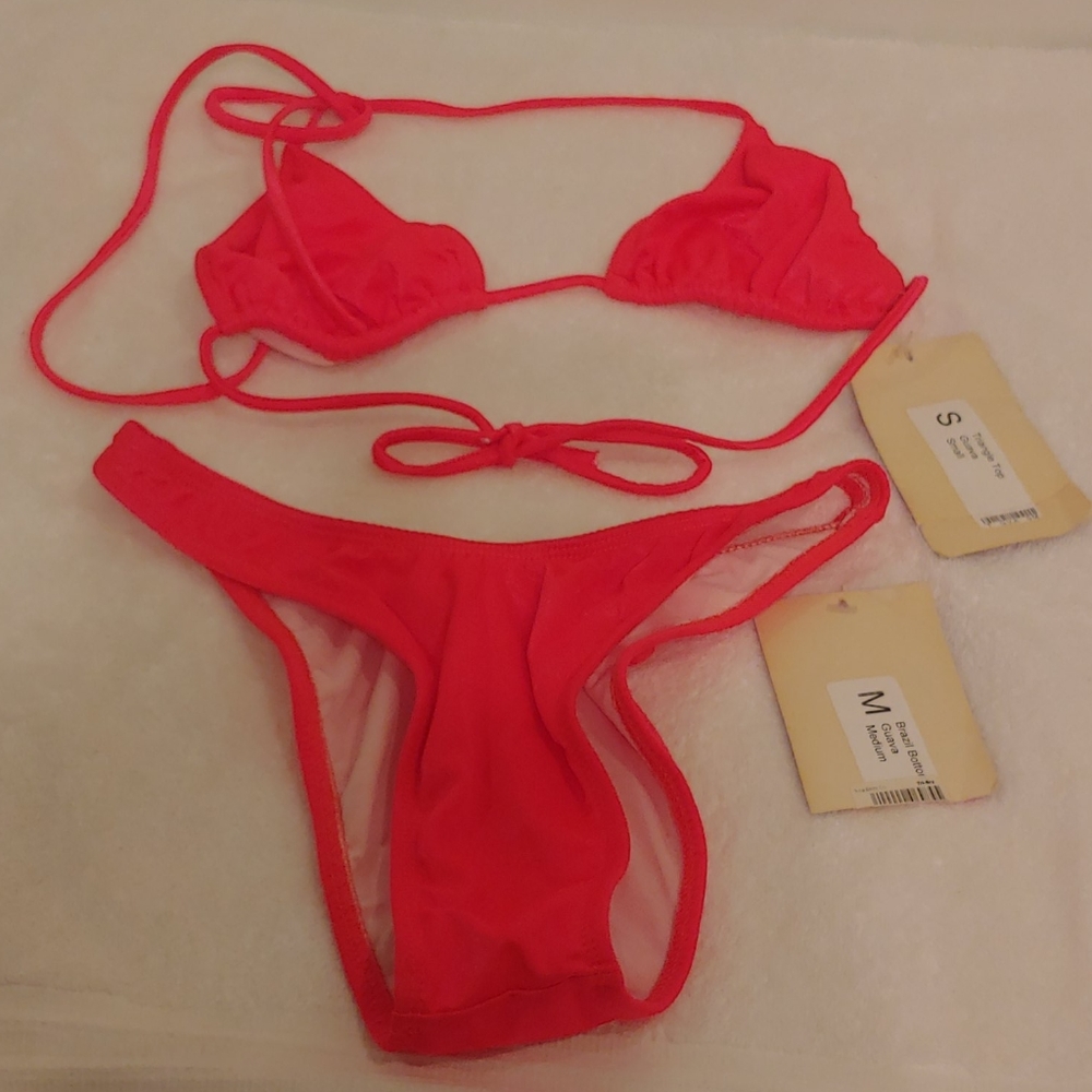 Jelly swimwear guava color sz S and M